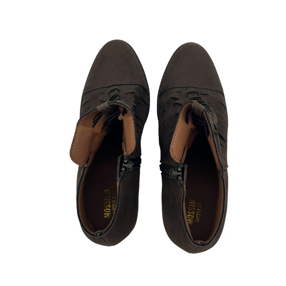 Mossimo Supply Co. Brown Suede Heeled Ankle Boots Size 7 1/2 Women's - Picture 5 of 9